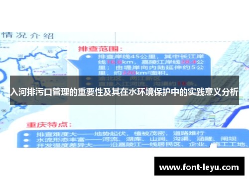 入河排污口管理的重要性及其在水环境保护中的实践意义分析