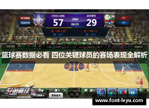 篮球赛数据必看 四位关键球员的赛场表现全解析