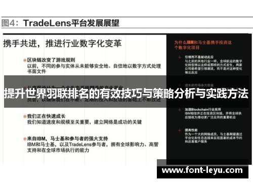提升世界羽联排名的有效技巧与策略分析与实践方法